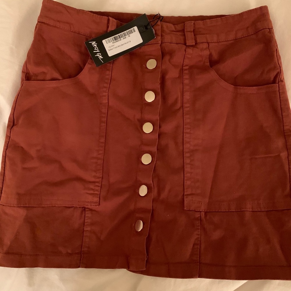Nasty Gal Button Up Skirt